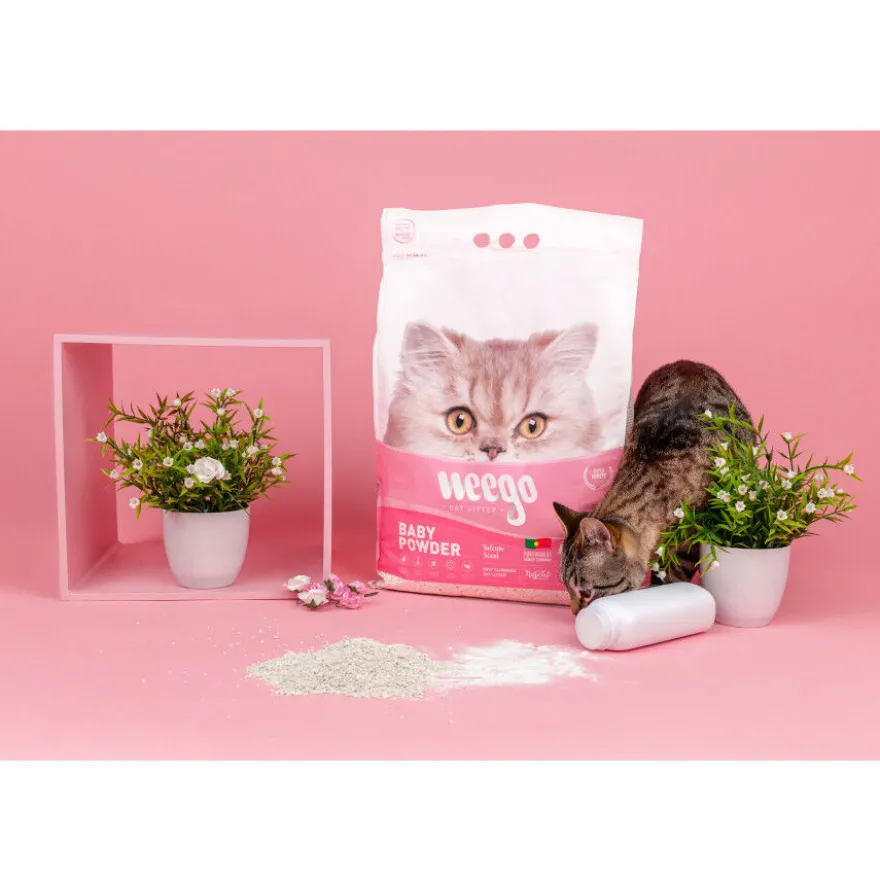 Weego Baby Powder Areia Aglomerante para gatos