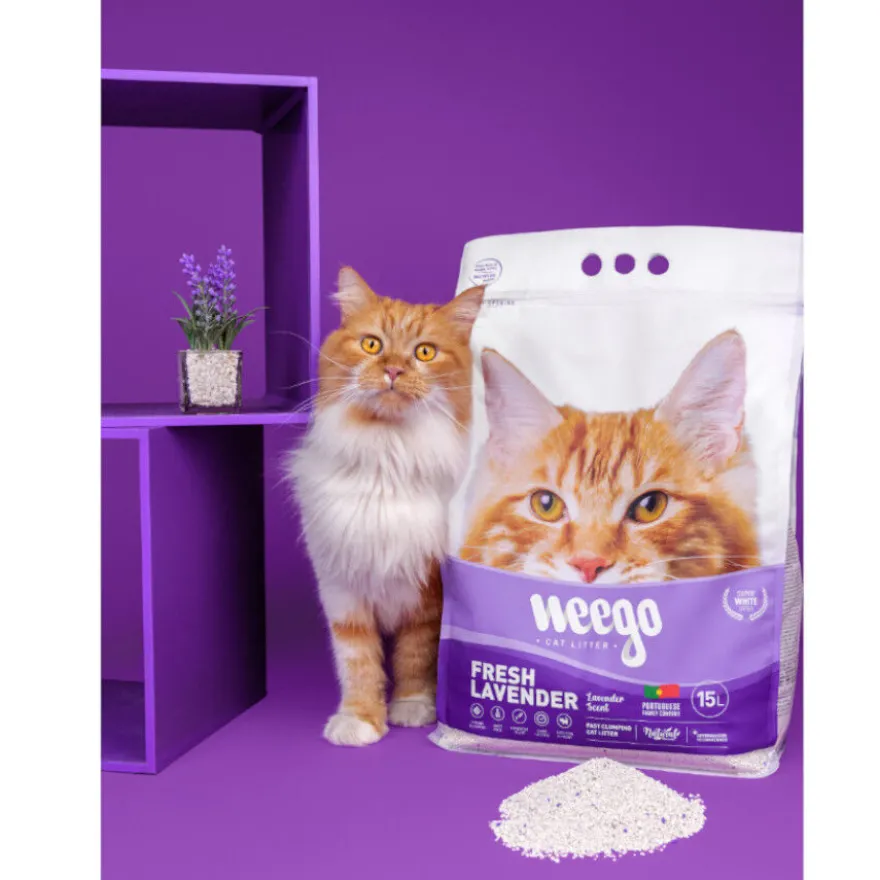 Weego Fresh Lavender Areia Aglomerante para gatos