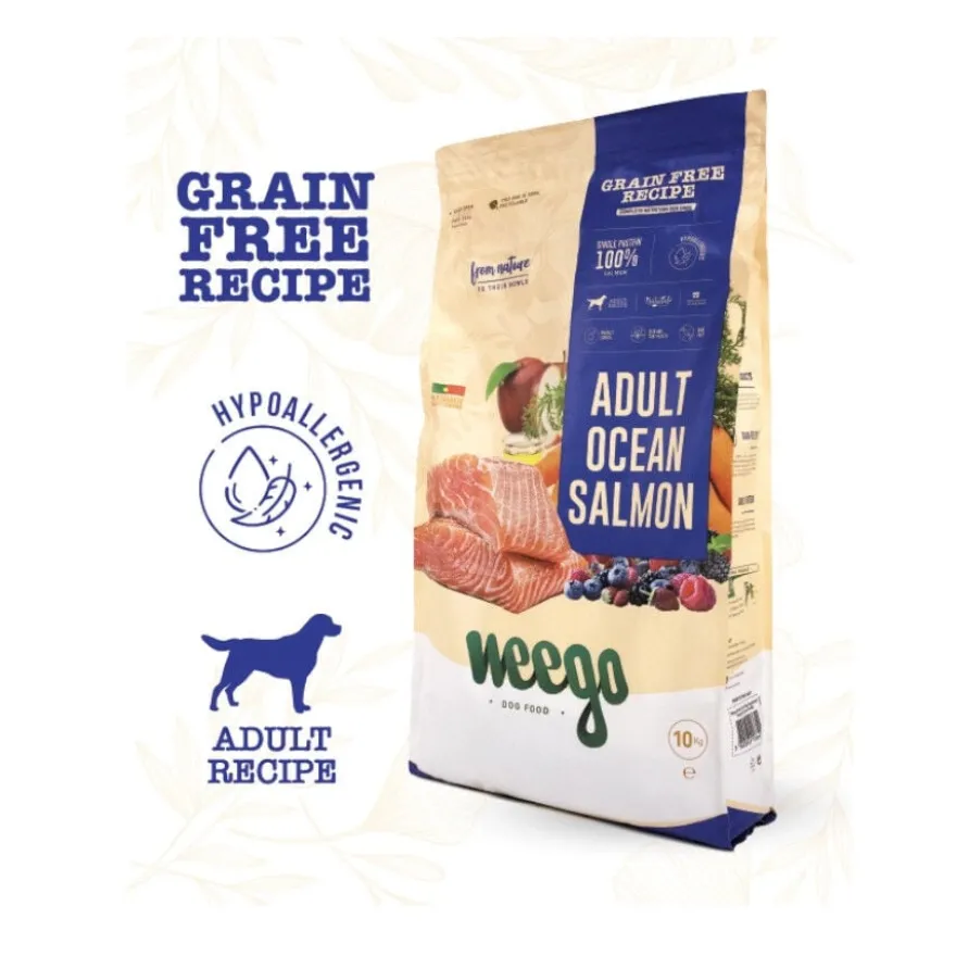 Weego Grain Free Adult Ocean Salmão ração para cães