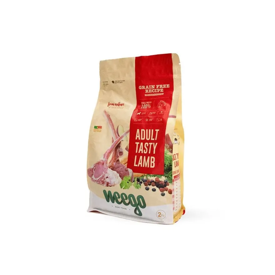Weego Grain Free Adult Tasty Borrego ração para cães