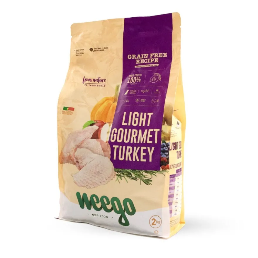 Weego Grain Free Light Gourmet Peru ração para cães