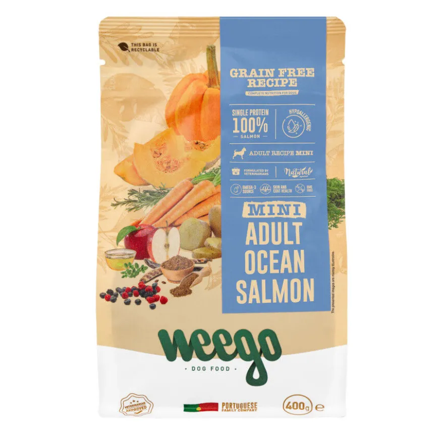 Weego Grain Free Mini Adult Ocean Ração de salmão para cães