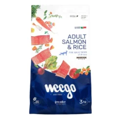 Weego Low Grain Ração de salmão e arroz para cães