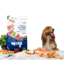 Weego Low Grain Ração de salmão e arroz para cães