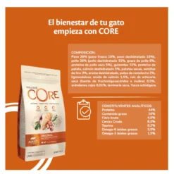 Wellness Core Adult Frango e Peru ração para gatos