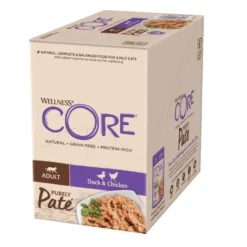 Wellness Core Adult Purely Pato e Frango em Patê saqueta para gatos