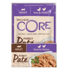Wellness Core Adult Purely Pato e Frango em Patê saqueta para gatos