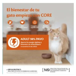 Wellness Core Adult Single Protein Terneira terrina para gatos