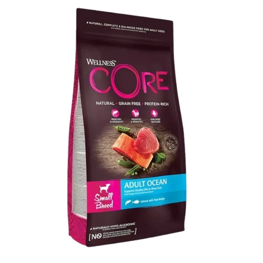 Wellness Core Adult Small Ocean Salmão e Atum ração para cães