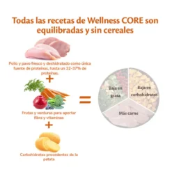Wellness Core Senior Frango e Peru ração para cães