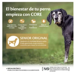 Wellness Core Senior Frango e Peru ração para cães