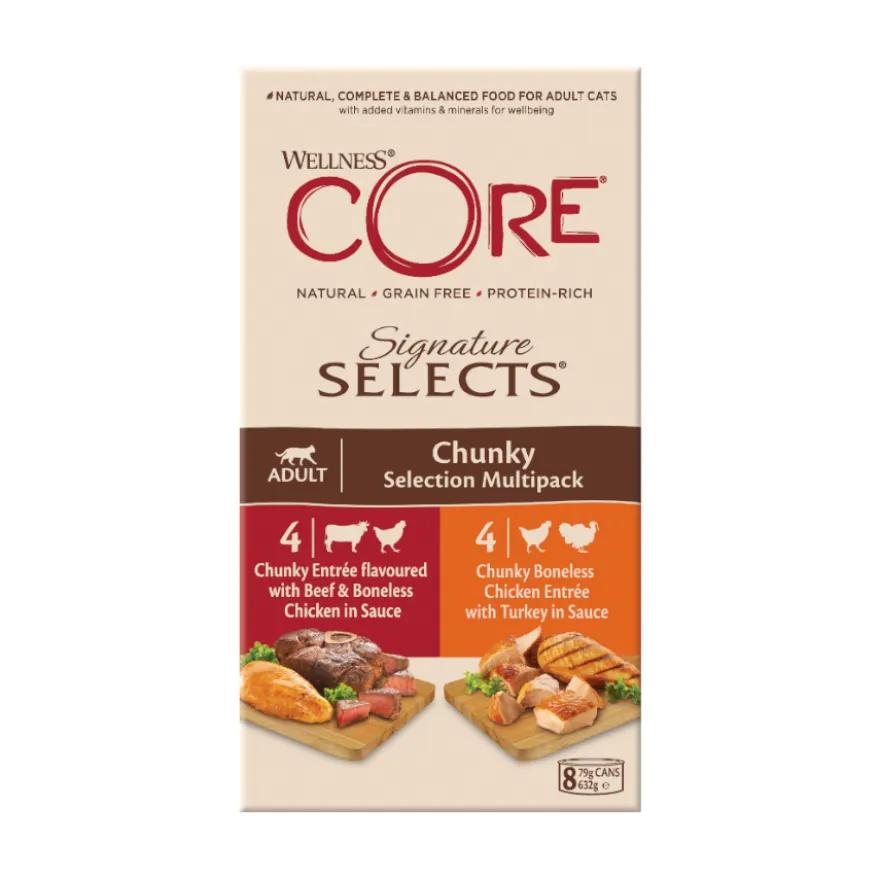 Wellness Core Signature Selects Chunky lata para gatos 8
