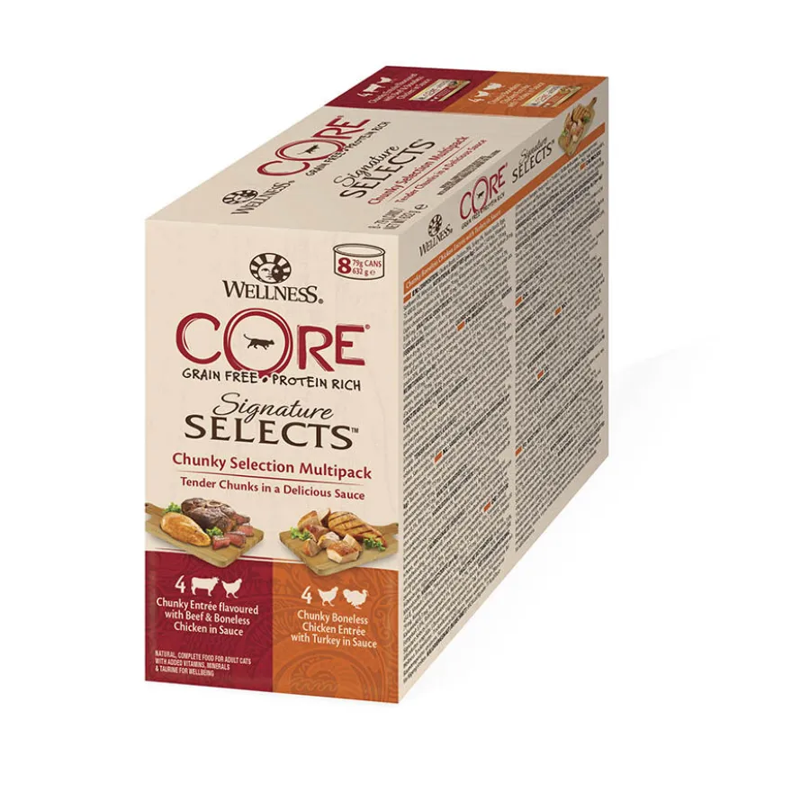 Wellness Core Signature Selects Chunky lata para gatos 8