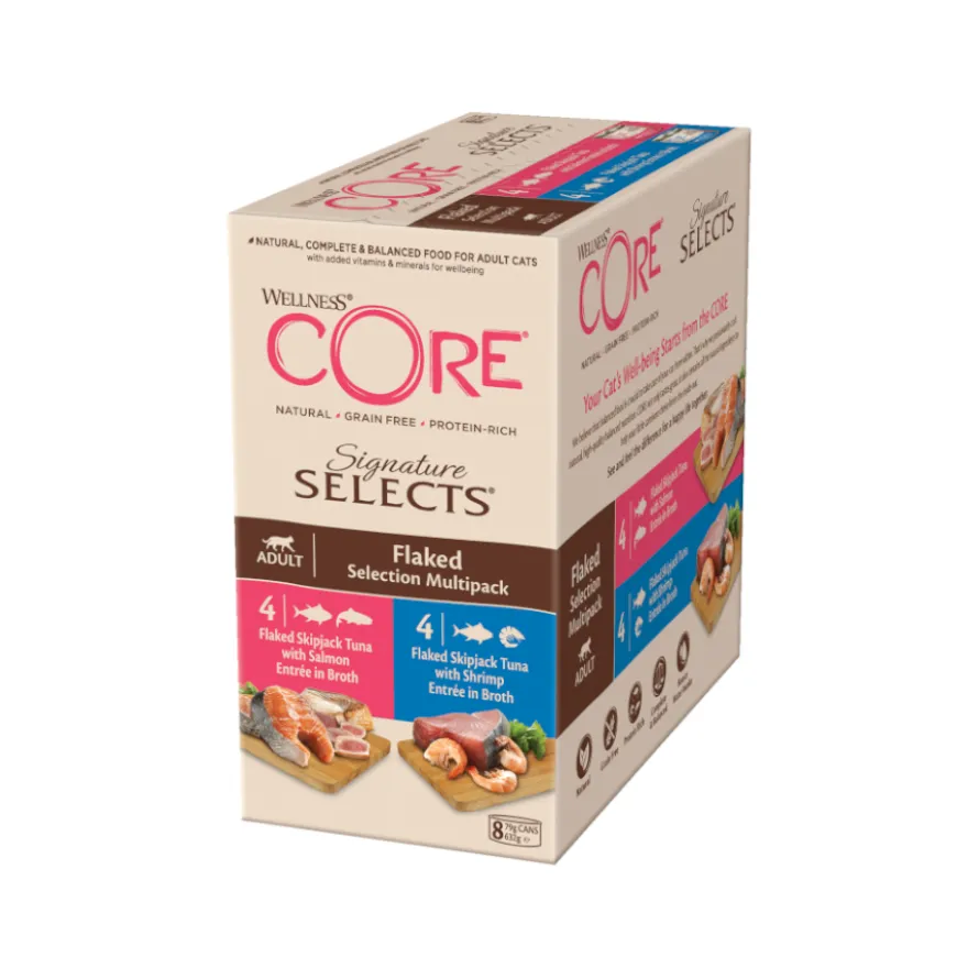 Wellness Core Signature Selects Flaked Atum latas para gatos 8