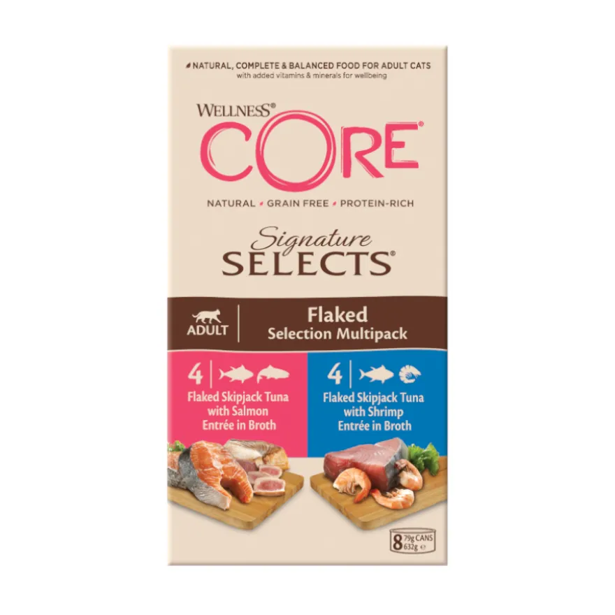Wellness Core Signature Selects Flaked Atum latas para gatos 8