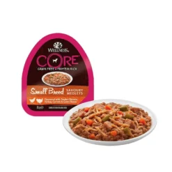 Wellness Core Small Breed Grain Free Frango e Peru Terrina para cães