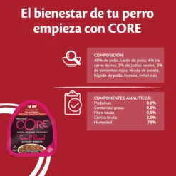 Wellness Core Small Breed Grain Free Frango e Terneira terrina para cães