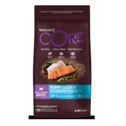 Wellness Core Small Medium Puppy Ração Grain Free de salmão para cachorros