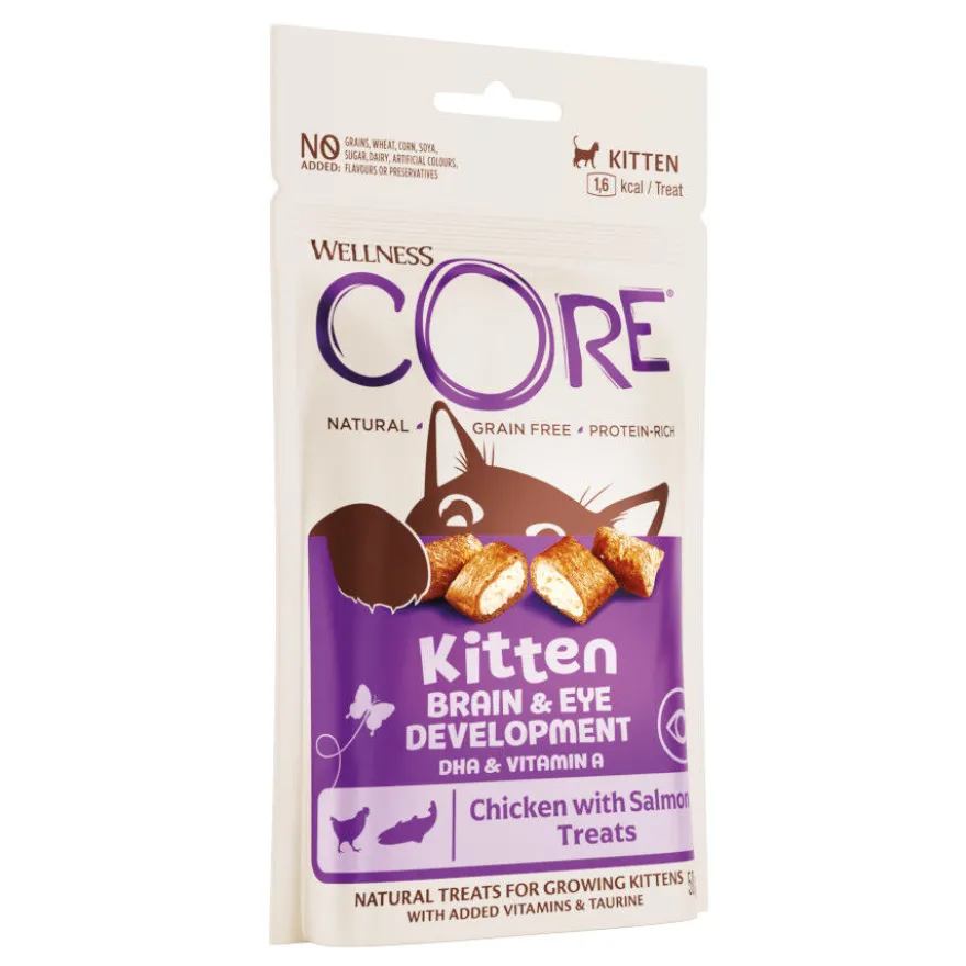 Wellness Core Snack de frango e salmão para gatinhos