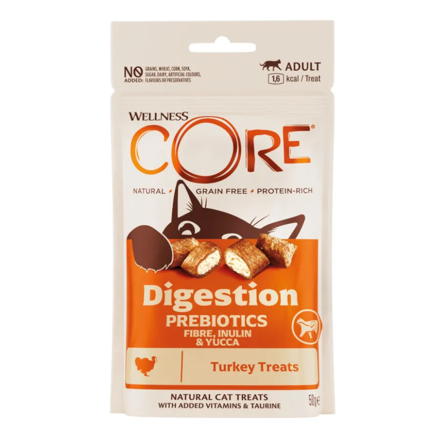 Wellness Core Snack digestivo de peru para gatos