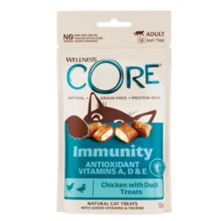 Wellness Core Snack imunitário de frango e pato para gatos