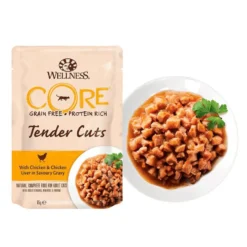 Wellness Core Tender Cuts frango saquetas para gatos
