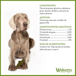Whimzees Snacks Dentários Crocodilo para cães de raças pequenas