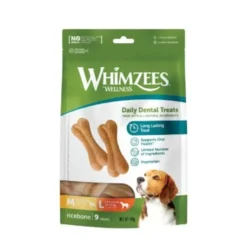 Whimzees Snacks Dentários em Forma de Osso para cães