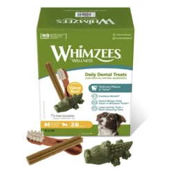 Whimzees Snacks Dentários Mix para cães de raça média