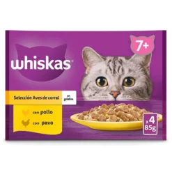 Whiskas Aves Geleia em Saqueta para Gatos Senior - Multipack