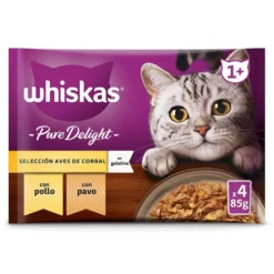 Whiskas Casserole Aves Geleia em Saqueta para Gatos