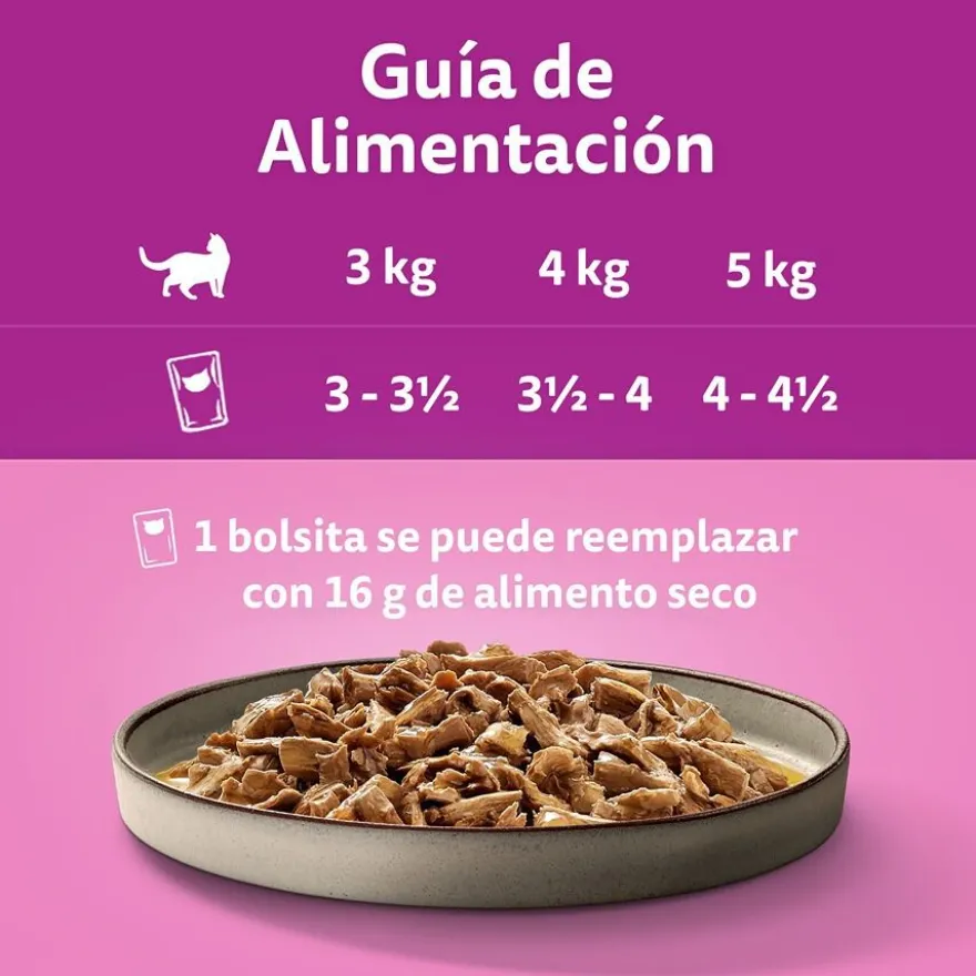Whiskas Casserole Aves Geleia em Saqueta para Gatos