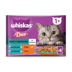 Whiskas Duo Sea and Mountain Saqueta de Gelatina para Gatos