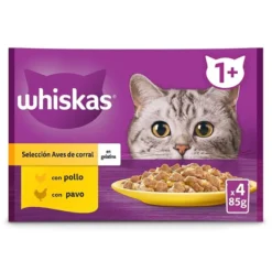 Whiskas Sabor Aves Geleia em Saqueta para Gatos - Multipack