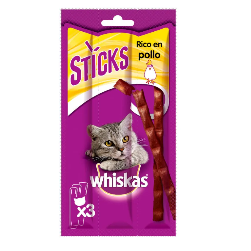 Whiskas Sticks Snacks Frango para Gatos