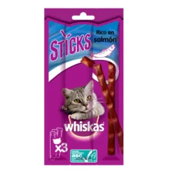Whiskas Sticks Snacks Salmão para Gatos