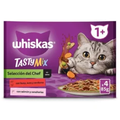 Whiskas Tasty Mix Seleção do Chefe Molho em Saqueta para gatos adultos