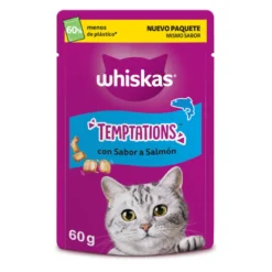 Whiskas Temptations Snacks Salmão para Gatos