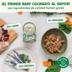 Wild Balance BARF Alimento húmido de peixe e peru em lata para gatos