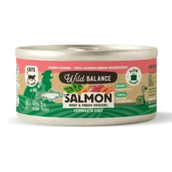 Wild Balance BARF Alimento húmido de salmão e vitela em lata para gatos