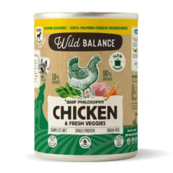 Wild Balance BARF de Frango e Legumes em lata para cães