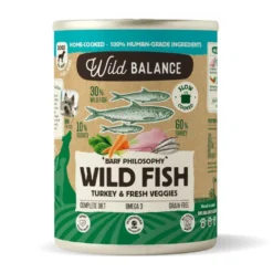 Wild Balance BARF de Peixe e Perú em lata para cães