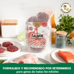 Wild Balance BARF Salmão Peru e Legumes alimentação natural congelada para gatos