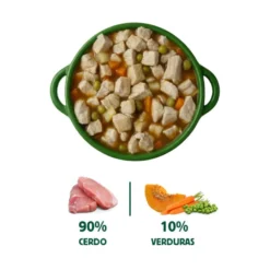 Wild Balance caçarola caseira de porco e abóbora para cães