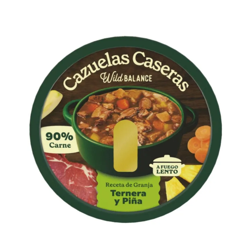 Wild Balance caçarola caseira de vaca e ananás para cães