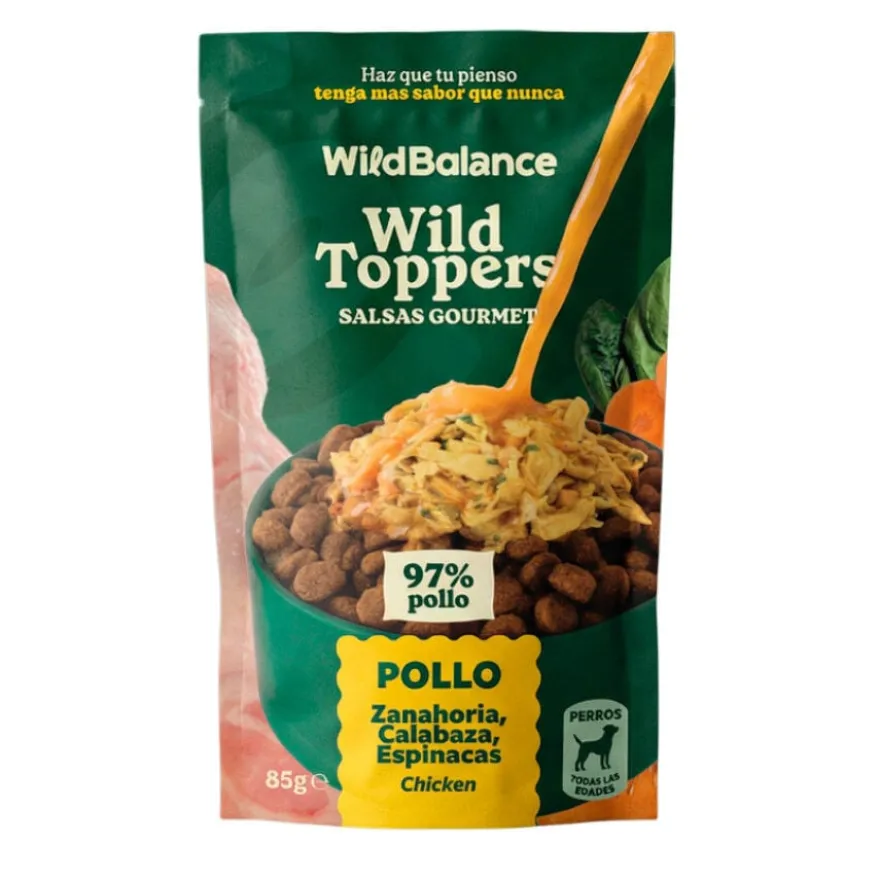 Wild Balance toppers molho de frango para ração de cães