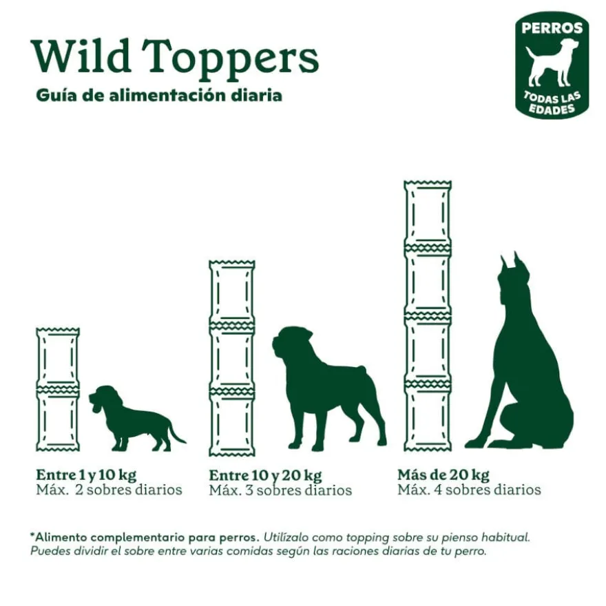 Wild Balance toppers molho de frango para ração de cães
