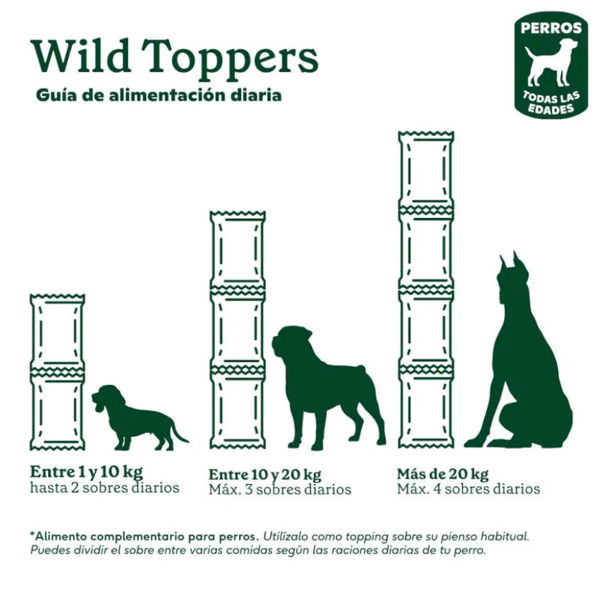 Wild Balance toppers molho de salmão para ração de cães