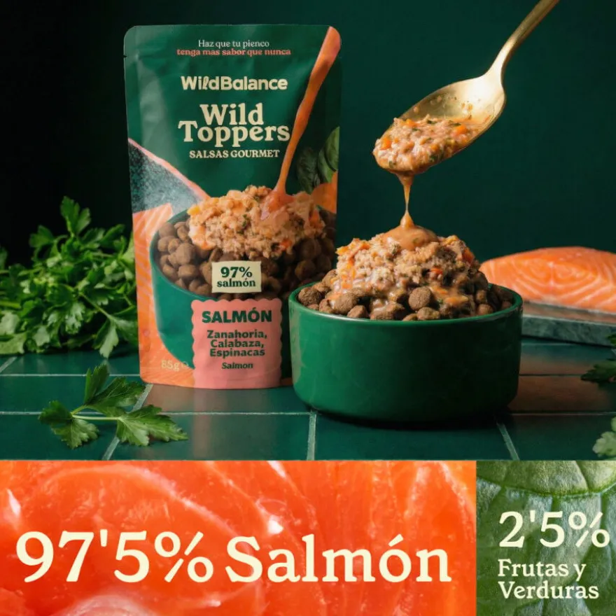 Wild Balance toppers molho de salmão para ração de cães