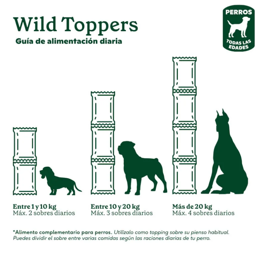 Wild Balance toppers molho de vaca para ração de cães